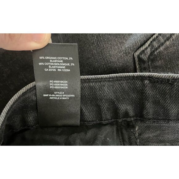 Denim Forum Black The‎ Romy Slim Mid Thigh Shorts Size 6/28 - Picture 9 of 9